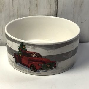 Magenta Seasons Greetings Bowl Red Truck, Beagle, Christmas Tree